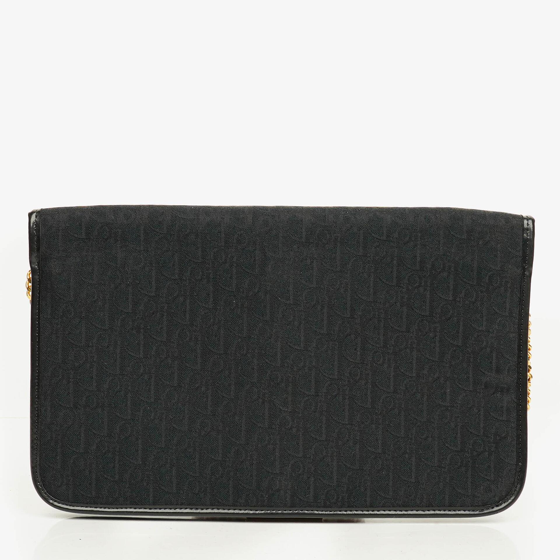 Christian Dior Trotter Canvas Chain Shoulder Bag