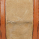 Christian Dior Vintage Boston Brown Leather Bag