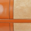 Christian Dior Vintage Boston Brown Leather Bag