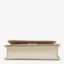Coach Juno White Leather Flap Bag