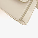 Coach Juno White Leather Flap Bag
