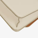Coach Juno White Leather Flap Bag