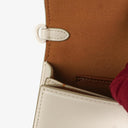 Coach Juno White Leather Flap Bag