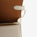 Coach Juno White Leather Flap Bag