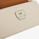 Coach Juno White Leather Flap Bag