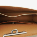 Coach Juno White Leather Flap Bag