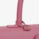 Delvaux Brillant MM Flamingo Sellier Handbag