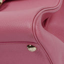 Delvaux Brillant MM Flamingo Sellier Handbag