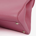 Delvaux Brillant MM Flamingo Sellier Handbag