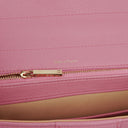 Delvaux Brillant MM Flamingo Sellier Handbag