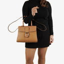 Delvaux Brillant MM Vison Box Calf Handbag