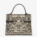 Delvaux Gladiator Tempete Vinyl Satchel Antique Silver