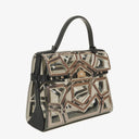 Delvaux Gladiator Tempete Vinyl Satchel Antique Silver