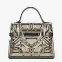 Delvaux Gladiator Tempete Vinyl Satchel Antique Silver