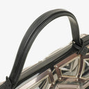 Delvaux Gladiator Tempete Vinyl Satchel Antique Silver