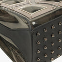 Delvaux Gladiator Tempete Vinyl Satchel Antique Silver