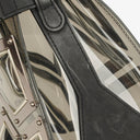 Delvaux Gladiator Tempete Vinyl Satchel Antique Silver