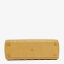 Dior Lady Dior Vintage Large Beige Patent Calfskin Handbag