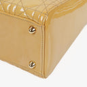 Dior Lady Dior Vintage Large Beige Patent Calfskin Handbag