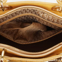 Dior Lady Dior Vintage Large Beige Patent Calfskin Handbag