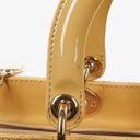 Dior Lady Dior Vintage Large Beige Patent Calfskin Handbag
