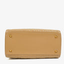 Dior Lady Dior Vintage Medium Beige Patent Calfskin Handbag