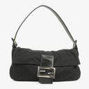 Fendi Baguette Black Neoprene Shoulder Bag