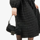 Fendi Baguette Black Neoprene Shoulder Bag