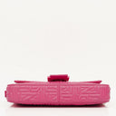 Fendi Baguette Nappa Logo/Fuxia Shoulder Bag