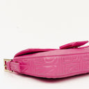 Fendi Baguette Nappa Logo/Fuxia Shoulder Bag
