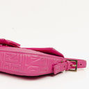 Fendi Baguette Nappa Logo/Fuxia Shoulder Bag