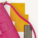 Fendi Baguette Nappa Logo/Fuxia Shoulder Bag