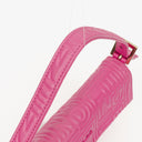 Fendi Baguette Nappa Logo/Fuxia Shoulder Bag