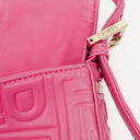 Fendi Baguette Nappa Logo/Fuxia Shoulder Bag