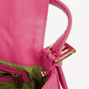 Fendi Baguette Nappa Logo/Fuxia Shoulder Bag