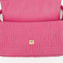 Fendi Baguette Nappa Logo/Fuxia Shoulder Bag
