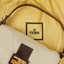 Fendi Baguette Neutral Shoulder Bag