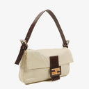 Fendi Baguette Neutral Shoulder Bag