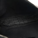 Fendi Baguette Zucchino Black Canvas Handbag