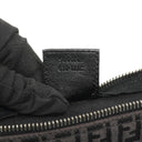 Fendi Baguette Zucchino Black Canvas Handbag