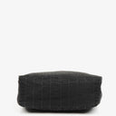 Fendi Baguette Zucchino Black Canvas Handbag