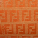 Fendi Baguette Zucchino FF Orange Vinyl Shoulder Bag
