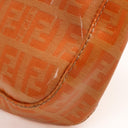 Fendi Baguette Zucchino FF Orange Vinyl Shoulder Bag