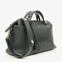 Fendi Black Grained Calfskin Leather Large By the Way Bag