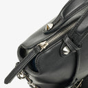 Fendi Black Grained Calfskin Leather Large By the Way Bag