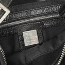 Fendi Black Suede Small Hobo Bag