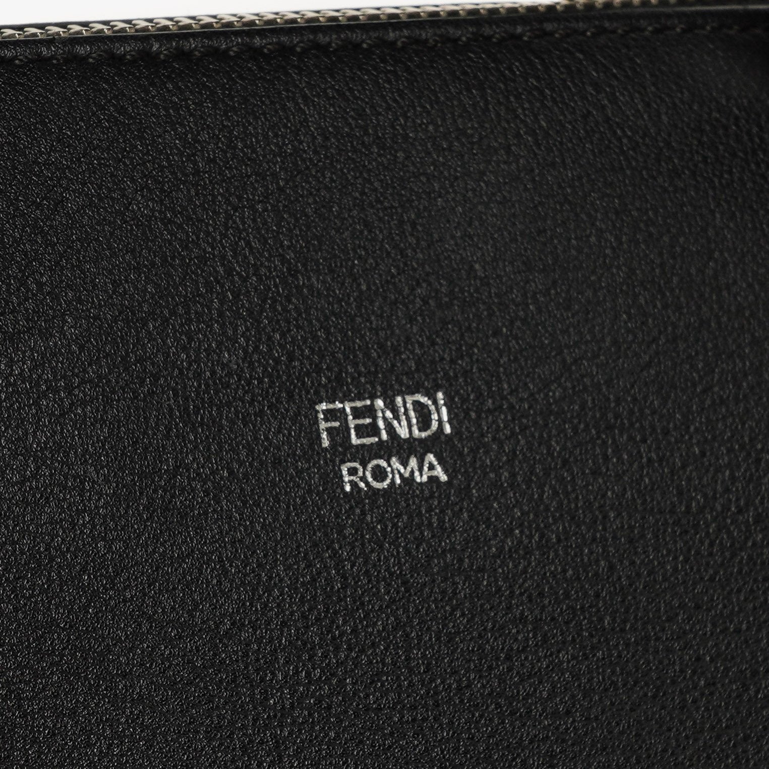 Fendi Medium By The Way Black Leather Boston Bag