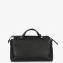 Fendi Medium By The Way Black Leather Boston Bag