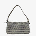 Fendi FF Navy Zucchino Baguette