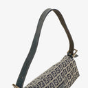 Fendi FF Navy Zucchino Baguette